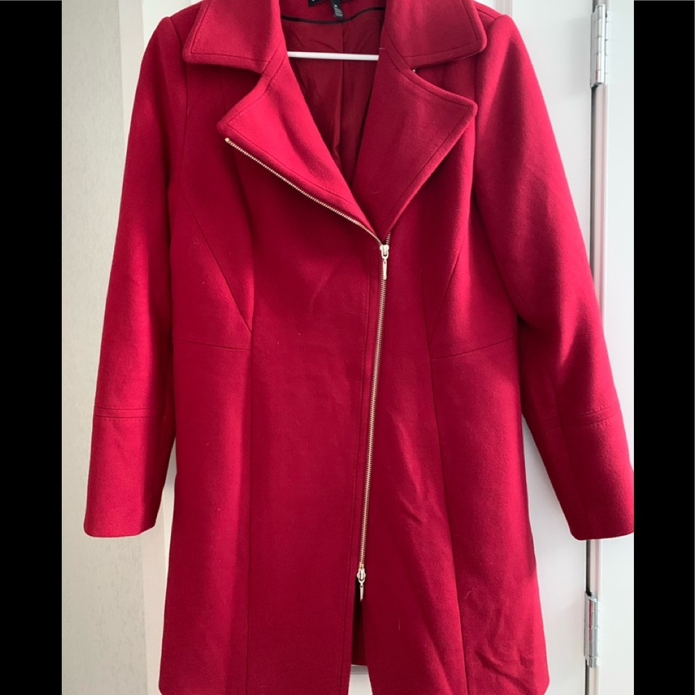 WHBM red winter coat
